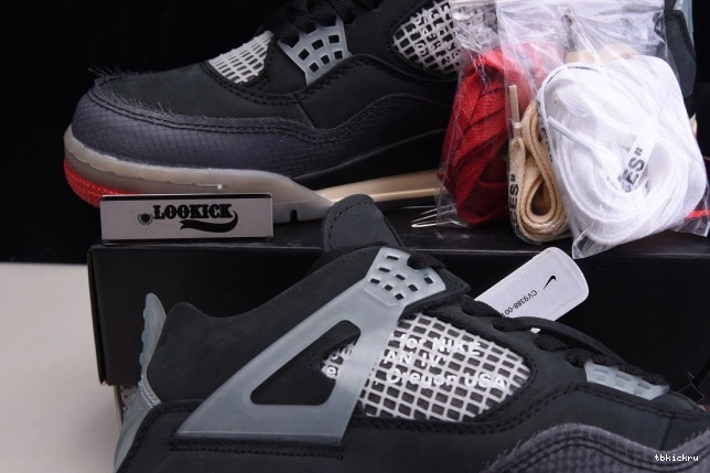 Reps TBK Retro CV9388-001 4 Jordan x White Off Bred Air 0731
